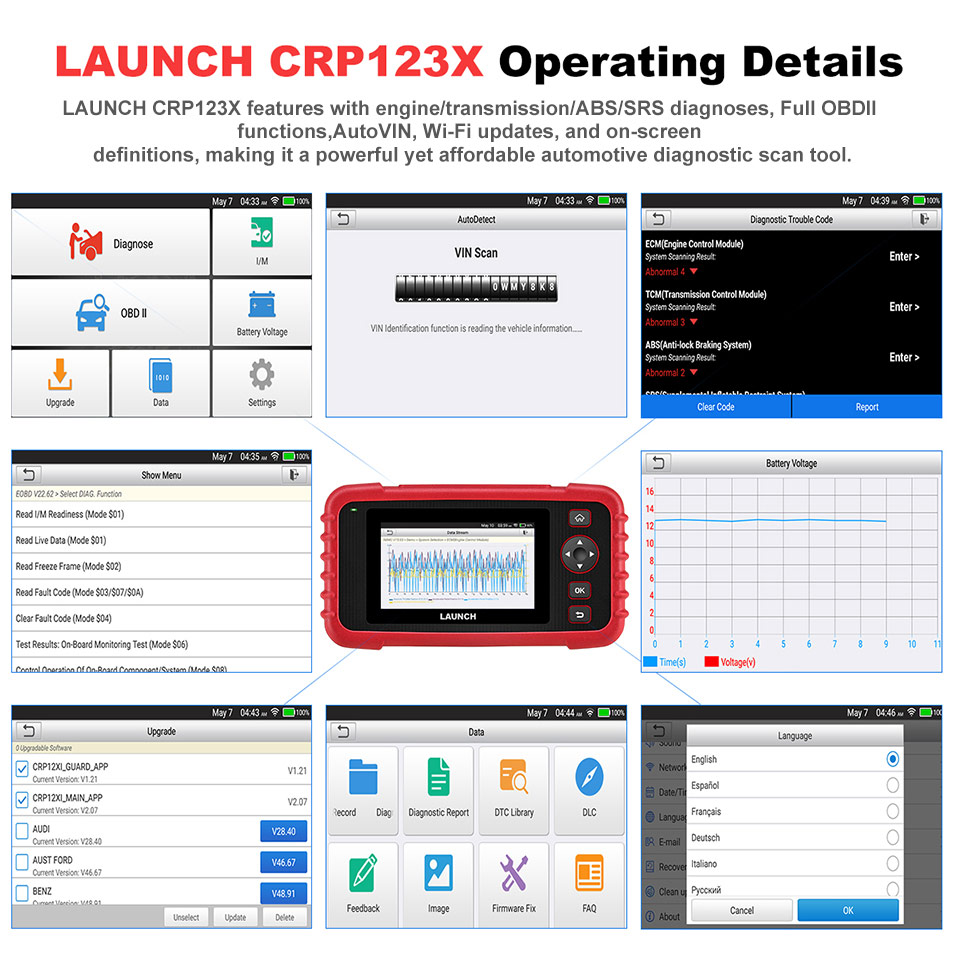 -LAUNCH-CRP123X-OBD2-Code-Reader-for-Engine-Transmission-ABS-SRS-Diagnostics-with-AutoVIN-Service-Lifetime-Free-Update-Online-HKSC404