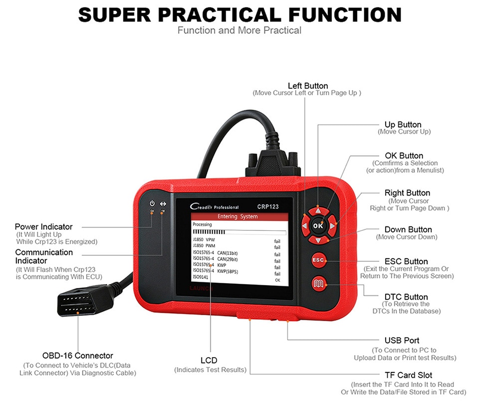 -LAUNCH-X431-CRP123E-OBD2-Code-Reader-for-Engine-ABS-Airbag-SRS-Transmission-OBD-Diagnostic-Tool-Free-Update-Online-Lifetime-SC163-B