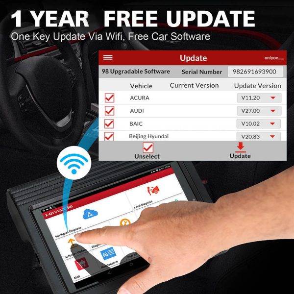 Launch X431 V V5.0 8inch Tablet Wifi/Bluetooth Full System Diagnostic Tool 1 Year Free Update Online - Image 6