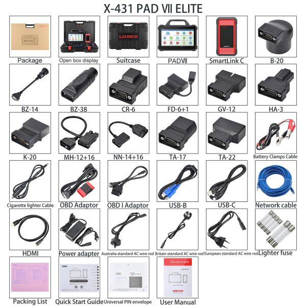 Launch X-431 PAD VII PAD 7 Elite Plus GIII X-Prog 3 Support Key Programming/ Online Coding and ADAS Calibration Free shipping - Image 5