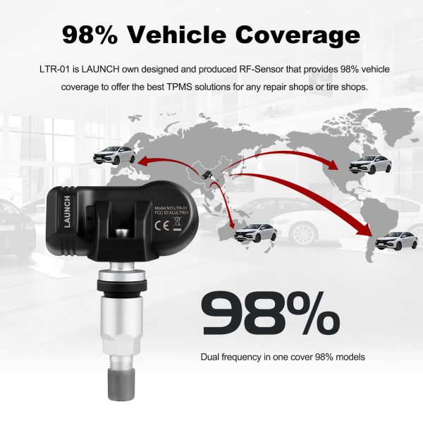 LAUNCH LTR-01 RF Sensor 315MHz & 433MHz TPMS Sensor Tool Metal & Rubber - Image 4