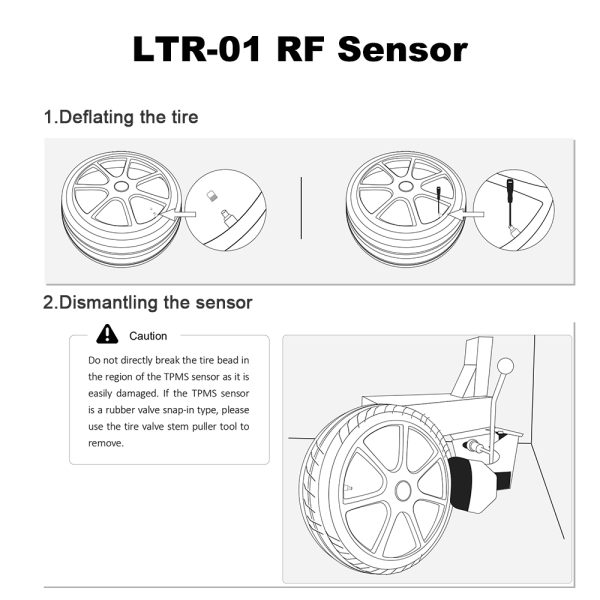 LAUNCH LTR-01 RF Sensor 315MHz & 433MHz TPMS Sensor Tool Metal & Rubber - Image 10