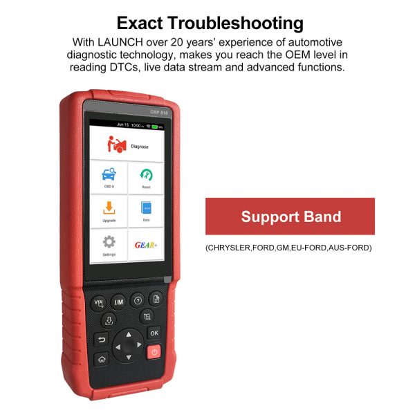 Launch CRP818 Full-System OBD2 Diagnostic Tool for European Cars Free Update Online - Image 10