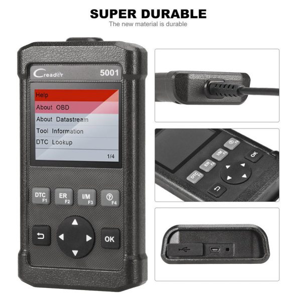 Launch CReader 5001 Code Reader Full OBDII/EOBD Diagnostic Functions Scan Tool - Image 4