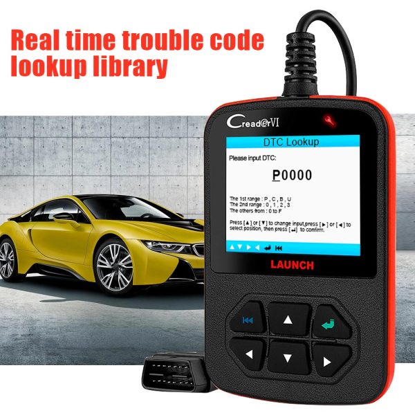 Launch Creader VI Code Reader Code Scanner With Full Color QVGA LCD Screen - Image 6