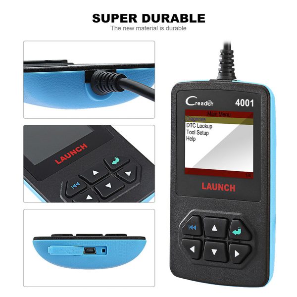 Launch DIY CReader 4001 OBDII/EOBD Auto Diagnostic Scan Tool Code Reader - Image 2