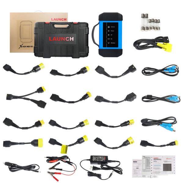Launch X431 V+ 4.0 Wifi/Bluetooth 10.1inch Tablet with HD3 Ultimate Adapter Work on 12V & 24V Cars and Trucks - Image 13