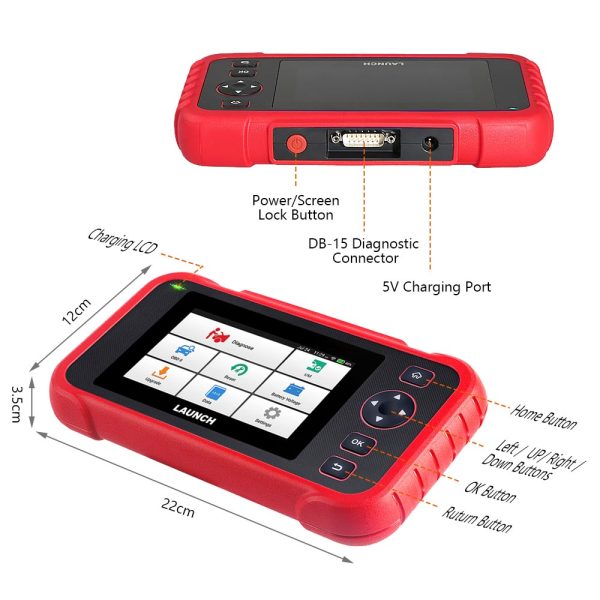Original LAUNCH Creader CRP129X Car Diagnostic Tool for Engine/Transmission/ABS/SRS Advanced Version of CRP129 - Image 6