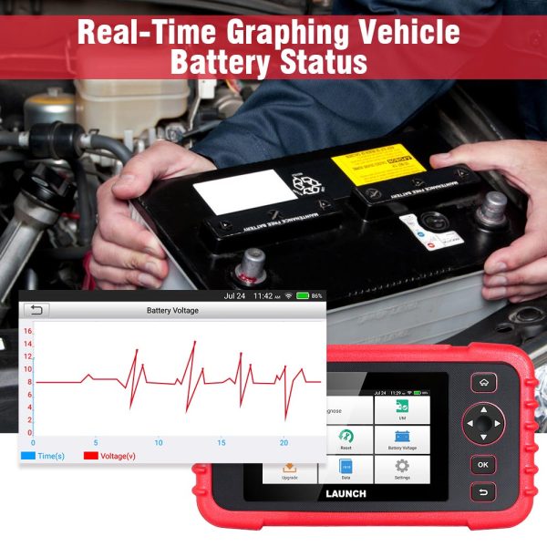 Original LAUNCH Creader CRP129X Car Diagnostic Tool for Engine/Transmission/ABS/SRS Advanced Version of CRP129 - Image 11