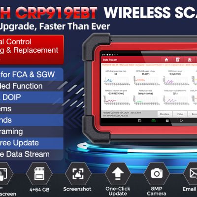[EU/UK Version] Launch X431 CRP919E BT Car Diagnostic Tool DBScar VII VCI Auto OBD OBD2 Scanner Active Test ECU Coding CANFD DOIP 31+ Reset Services