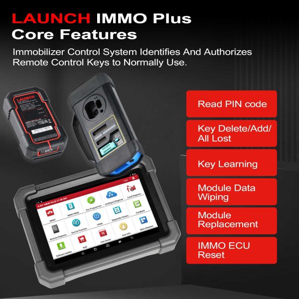 2025 Launch X431 IMMO Plus Key Programmer 3-in-1 IMMO Clone Diagnostics Functions Global Version Supports MQB RH850 BMW BDC2 Add Key - Image 12