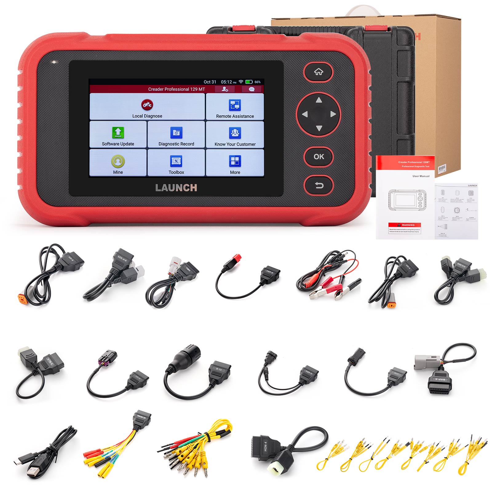 LAUNCH CRP 129MT Motorcycle Diagnostic Tool OBD Full system Full Functions l Supports 39 Motorcycle Brands - Image 6